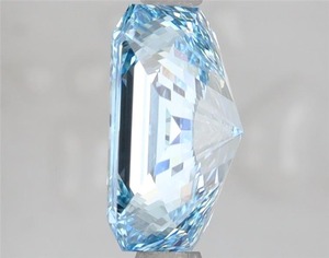 Lab Grown Diamond Radiant 3.03ct Fancy Vivid Blue VVS1 - Product Image 3