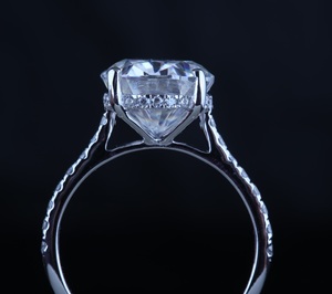 Export Quality 925 Sterling <b>Silver</b> VVS DEF Color Lab Grown Diamond Wedding Engagement <b>Ring</b> 1ct to 3ct for Gift on Sale - Product Image 1