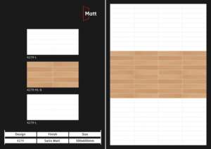 กระเบื้องบุผนังเซรามิกขนาด 300x600 มม. สำหรับห้องน้ำและห้องครัว ผิวมันเงา/ด้าน ลายแกะสลักแบบน้ำตาล ดีไซน์หรูหราสำหรับตกแต่งผนังภายใน - Product Image 5