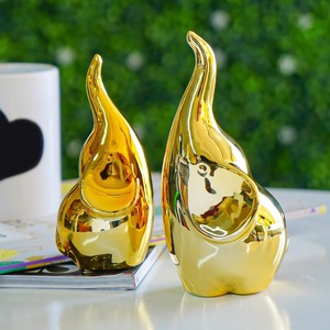 Muestra decorativa de jirafa plateada, centro de mesa pequeño para el hogar, oficina, evento, regalo, exhibición, figurita de Animal - Product Image 6