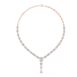 Collar de Diamantes CVD VVS-VS EF de 21.178 CT Creados en Laboratorio, Diseño Elegante de Diamantes, Oro de 18K, 14K, Oro Rosa, Amarillo, Blanco, Lujo - Product Image 6