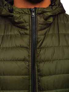 Chaleco Acolchado Reversible para Hombre, con Cuello Alto, Diseño de Parches, Cálido y Cómodo para Senderismo, Aventuras al Aire Libre y Uso Casual - Product Image 3