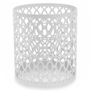 Ensemble de bougeoirs en métal vert en gros, motif floral découpé, lanternes votives pour la décoration de table de mariage à domicile - Product Image 3