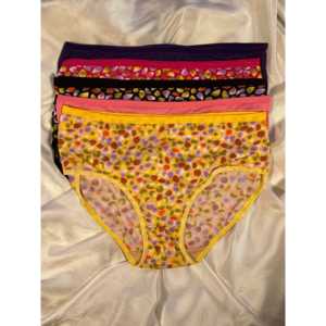 กางเกงชั้นในสตรีผ้าคอตตอนเนื้อนุ่มผสมและแพ็คคู่6ชิ้น - Product Image 1