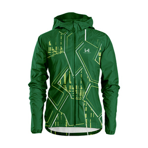 เสื้อแจ็คเก็ตกันลมแบบมีฮู้ด W4G ลายพรางสีเขียวแบบกำหนดเอง เป็นมิตรกับสิ่งแวดล้อม แห้งเร็ว กันน้ำ ระบายอากาศได้ดี เคลือบไนลอน ปิดด้วยซิป - Product Image 5