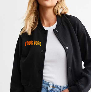 Classique femmes varsity veste mélange de laine personnalisé collège letterman bombardier polaire manches élégant décontracté streetwear vêtements d'extérieur - Product Image 2