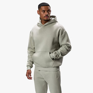 Custom Oversize Acid Washed Tracksuit <b>Men</b> Vintage Hoodie 2 Piece Set French Terry Screen Print Sweatsuit Plus Size Adults Winter - Product Image 2