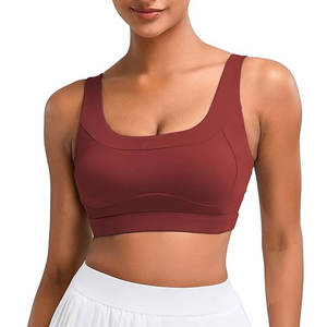 <b>Padded</b> Women Sports Bra High Support Shockproof Training Gym Fitness Yoga Tank Top Custom Logo OEM Available - Product Image 1