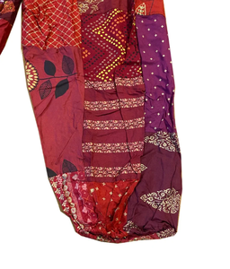 Pantalones bombachos de retazos al por mayor de temporada, ropa transpirable para festivales de verano con bolsillos para mujeres y hombres, cintura elástica - Product Image 3