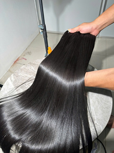 Raw solo donante hueso recto Color Natural 100% vietnamita no Remy máquina doble trama 100 gramos SDD contacto de longitud personalizado - Product Image 5