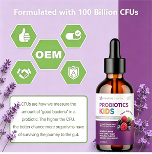 Solución Personalizada OEM/ODM, Gotas Probióticas de Lactobacillus Rhamnosus GG <span class=keywords><strong>para</strong></span> Niños, Recién <span class=keywords><strong>Nacidos</strong></span>, Bebés, Alivio de Cólicos, Apoyo Digestivo e Inmunológico - Product Image 2