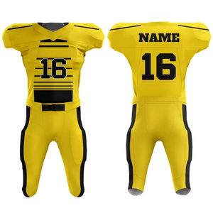 Camiseta de fútbol americano personalizada de alta calidad para adultos Ropa deportiva Blimation con pantalones cortos únicos El estilo incluye camisa y pantalón - Product Image 3