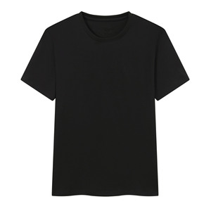 T-shirt à manches courtes à col rond brodé en coton de haute qualité confortable respirant pour hommes et femmes marque en gros - Product Image 1