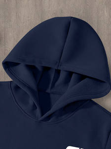 Conjuntos de Sudadera con Capucha y Pantalones Deportivos de Felpa de Algodón Personalizados para Hombre, Ropa Deportiva al por Mayor OEM, Etiqueta Privada, Traje de Entrenamiento de Invierno - Product Image 3