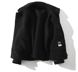 Veste bomber parka en cuir artificiel lourd vintage pour homme avec doublure en fourrure, parka d'hiver épaisse - Product Image 4