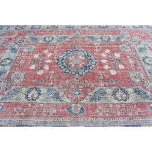 Tapis turc, tapis surdimensionné 8,6x11,8 pieds, tapis à imprimé animal rouge - Product Image 5