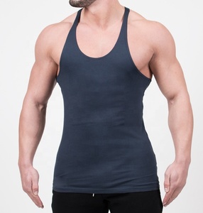 Camisetas sin mangas de algodón para gimnasio para hombre, ropa deportiva para culturismo, estampado de logotipo OEM, tejido con diamantes de imitación transpirables - Product Image 1