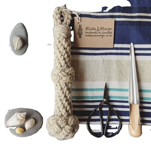Cordon tendance en chanvre naturel pour clochette, fait main, 9, 6 et 12 pouces - Product Image 1