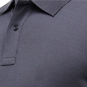 เสื้อยืดโปโลผู้ชายสไตล์สั่งตัด100% ผ้าใยไผ่แขนสั้นผ้าคอตตอนสีทึบพิมพ์ลายดิจิทัลไซส์ใหญ่พิเศษ - Product Image 5
