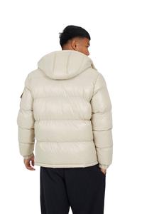 Veste doudoune à capuche avec capuche détachable coupe-vent chaud hiver veste à bulles extérieure pour hommes avec poches - Product Image 3