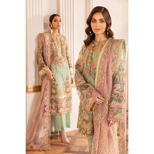 Embroidered Chiffon <b>Net</b> <b>Fabric</b> CH07-01 Stitched - Product Image 1