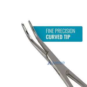 Pinzas de acero Kelly de precisión Briggs curvadas de alta calidad, mango de bloqueo Manual para procedimientos médicos, certificado CE Dental - Product Image 6