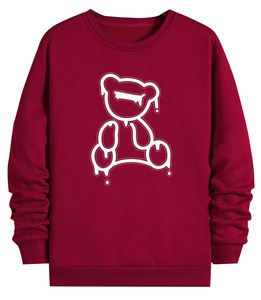 OEM Hombres Tallas Grandes 100% Algodón Fleece Sudadera Invierno Punto Polo O-cuello Impreso Patrón de Dibujos Animados Producción a Granel Bangladesh - Product Image 2