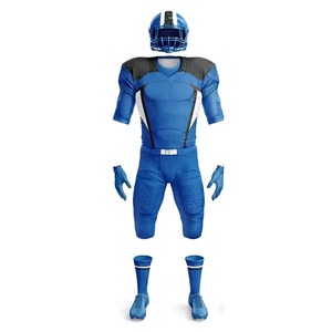 Ensembles de sublimation de haute qualité, manches courtes, 100% polyester, uniformes de football américain, taille adulte, unisexe, respirant - Product Image 5