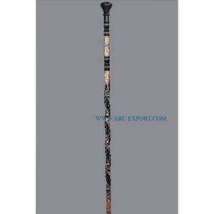 Bastón de lujo hecho a mano pulido en oro de diseño asequible bastón decorativo moderno de alta calidad - Product Image 4