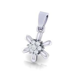 จี้ทองคำแท้ประดับเพชรแท้ 0.07 กะรัต น้ำหนักรวม 7 เม็ด สีทอง จี้เพชร - Product Image 3