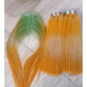Human Hair Extensions Weft Supplying Virgin Hair Beauty And Personal Care Customized Packaging Made In Vietnam Supplier