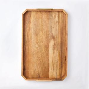 ถาดไม้ขัดโบราณสำหรับทำมือ,มือจับไม้ทองเหลืองดีไซน์ใหม่ - Product Image 3