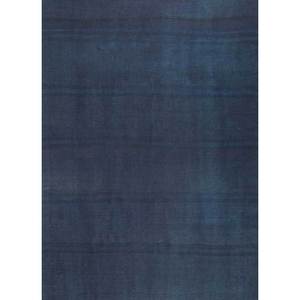 Alfombra de Lana Tejida Plana Azul Nayaab Paem-820, Rectangular a Rayas de 9x12, para Sala de Estar, Decoración Juvenil y Uso en Pasillos - Product Image 1