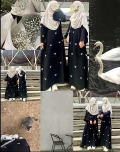 Ropa y accesorios musulmanes tradicionales Abayas bordados a mano modestos elegantes para mujer - Product Image 3