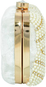 Sac à main rectangulaire de luxe unisexe personnalisé OEM ODM, sac à main en perles, pochette de soirée faite à la main, sac de mariée, soirées de mariage, tendance - Product Image 5