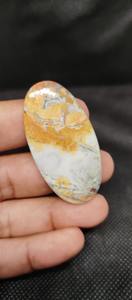 UDGEMS, proveedor indio, piedra preciosa de jaspe Maligano natural (blanco y amarillo) para cabujón, pantalla de coleccionistas, 100 gramos, MOQ - Product Image 5