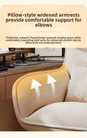 Chaise de coiffeuse confortable en velours pour chambre à coucher - Siège de maquillage rembourré doux, chaise d'ordinateur et table de rangement pour salon