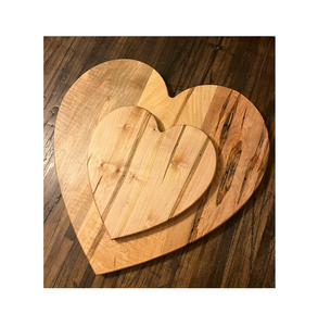 Excelente tabla de cortar de madera para manualidades, tabla de queso de madera personalizada hecha a medida, precio bajo en forma de corazón - Product Image 5