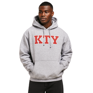 KAP Gris Pull À Capuche Premium Coton Mélange Grec Fraternité Vêtements Personnalisé Divine Neuf HBCU Greek Life Vêtements Streetwear - Product Image 1