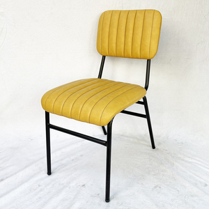 Modern/Farmhouse Fabric <b>Dining</b> <b>Chairs</b> with Multi-Colored Leather Upholstery GA68024 - Product Image 6
