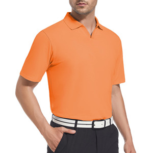 Polos de Golf de manga corta de alta calidad 2025, polos bordados de tela de poliéster transpirable para hombre con polos - Product Image 2