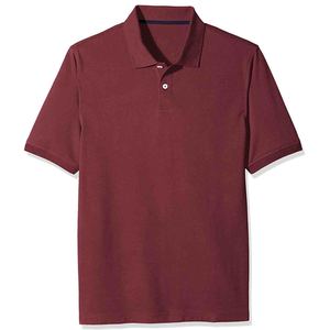 Camiseta de polo de algodón 100% para hombre, Camiseta ajustada de manga corta personalizada con patrón bordado, varios colores sólidos, precio barato - Product Image 4