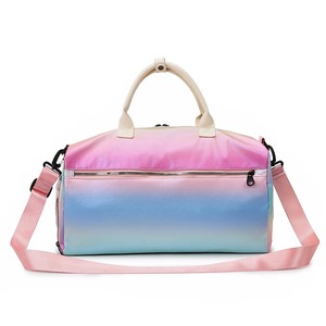 Women's Large Capacity Travel Tote <b>Bag</b> Waterproof Sports Gym <b>Bag</b> <b>Wet</b> Dry Separation Zipper for Outdoor Short Distance Crossbody - Product Image 3