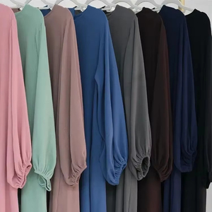 Abayas Musulmanas Vestido Árabe Modesto Ropa de Oración para Mujeres Abaya Dubái Turquía Islam Caftán Túnica Mujer Musulmana Vestidos - Product Image 6