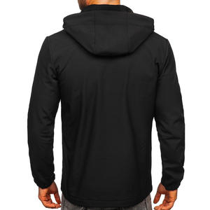 Vestes Softshell décontractées pour hommes de haute qualité hiver à capuche coupe-vent et fermeture éclair à séchage rapide taille 6XL pour les activités de plein air - Product Image 2