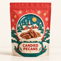 Mélange de Chai Latte en Gros, Emballage Cadeau de Noël, Sachet Doypack avec Fermeture Zip Refermable