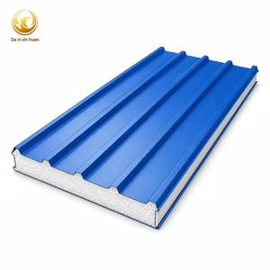 Panneau sandwich isolé, tôle <span class=keywords><strong>de</strong></span> toiture en acier revêtue <span class=keywords><strong>de</strong></span> couleur, <span class=keywords><strong>bardage</strong></span> mural pour bâtiment en structure acier - Product Image 6