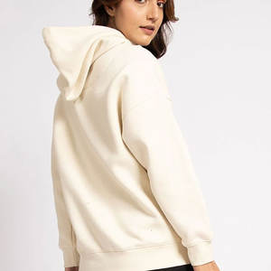 <b>Blue</b> Cropped Hoodie Pullover Wholesale Hood Custom Logo OEM Production <b>Women</b> Hoodie Custom Plain Color Casual Wear <b>Women</b> <b>Hoodies</b> - Product Image 4