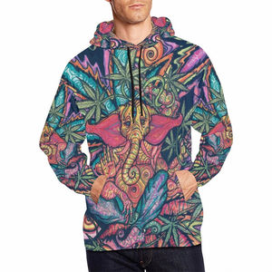 High Quality 30% Cotton 70% Polyester <b>Teenagers</b> Customized Pullover Sublimation DTG <b>Hoodies</b> Basics Cotton Blended Hoodie - Product Image 3