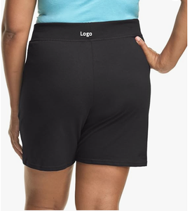 Short de sport en jersey de coton respirant à séchage rapide pour femme de grande taille Style décontracté avec taille moyenne durable et coupe-vent - Product Image 2